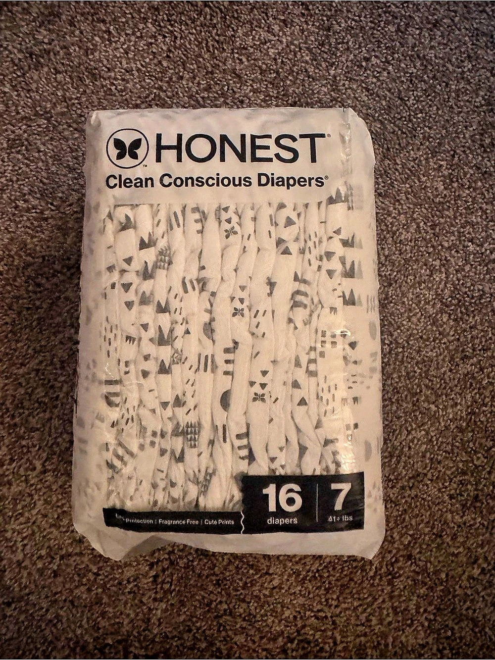 Honest Clean Conscious Diapers Size 7 NWT 16 Count